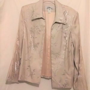 EUC ELEGANT JACKET SUBTLE SHINE, DETAIL CHAMPAGNE!
